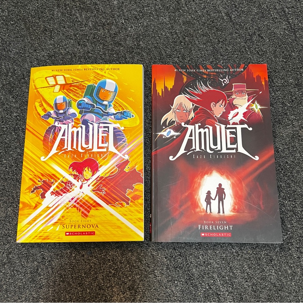 Amulet #7 & 8 Graphic Novel Books Supernova Firelight Softcover